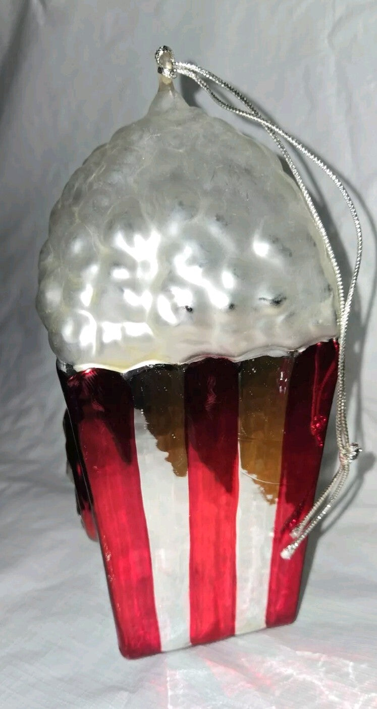 Dept 56 Mercury Glass Popcorn Ornament  #7728-3  7.5"