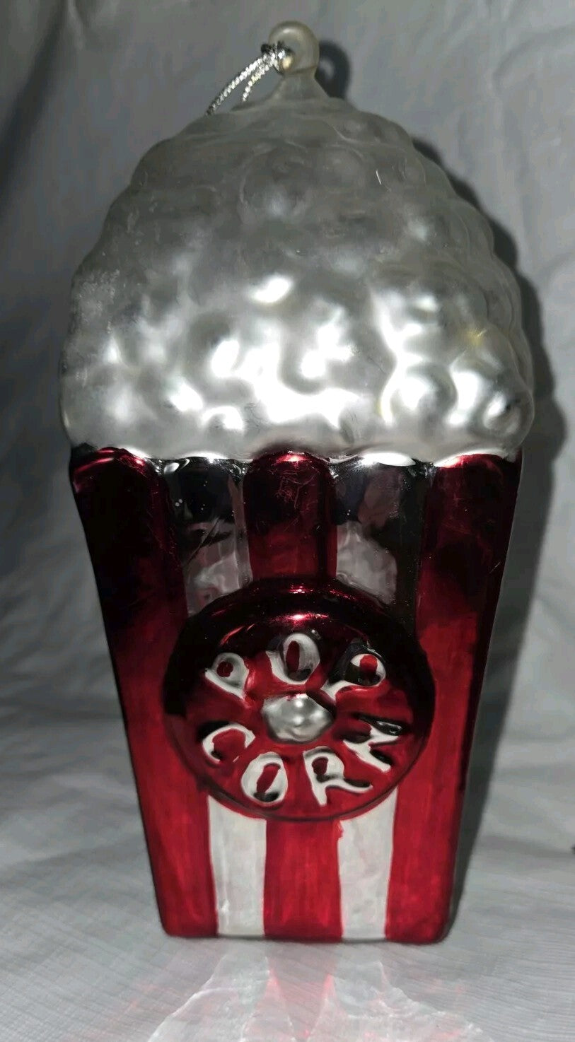 Dept 56 Mercury Glass Popcorn Ornament  #7728-3  7.5"