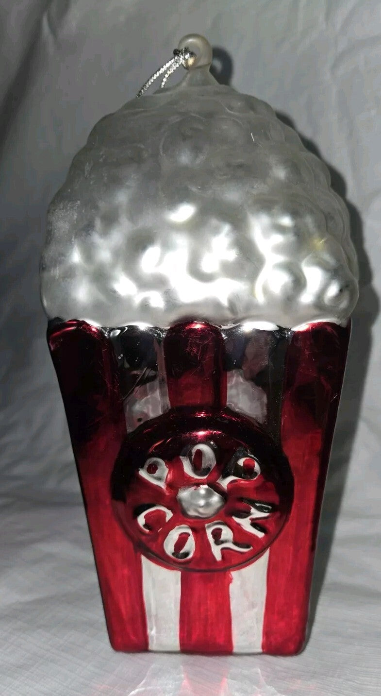 Dept 56 Mercury Glass Popcorn Ornament  #7728-3  7.5"
