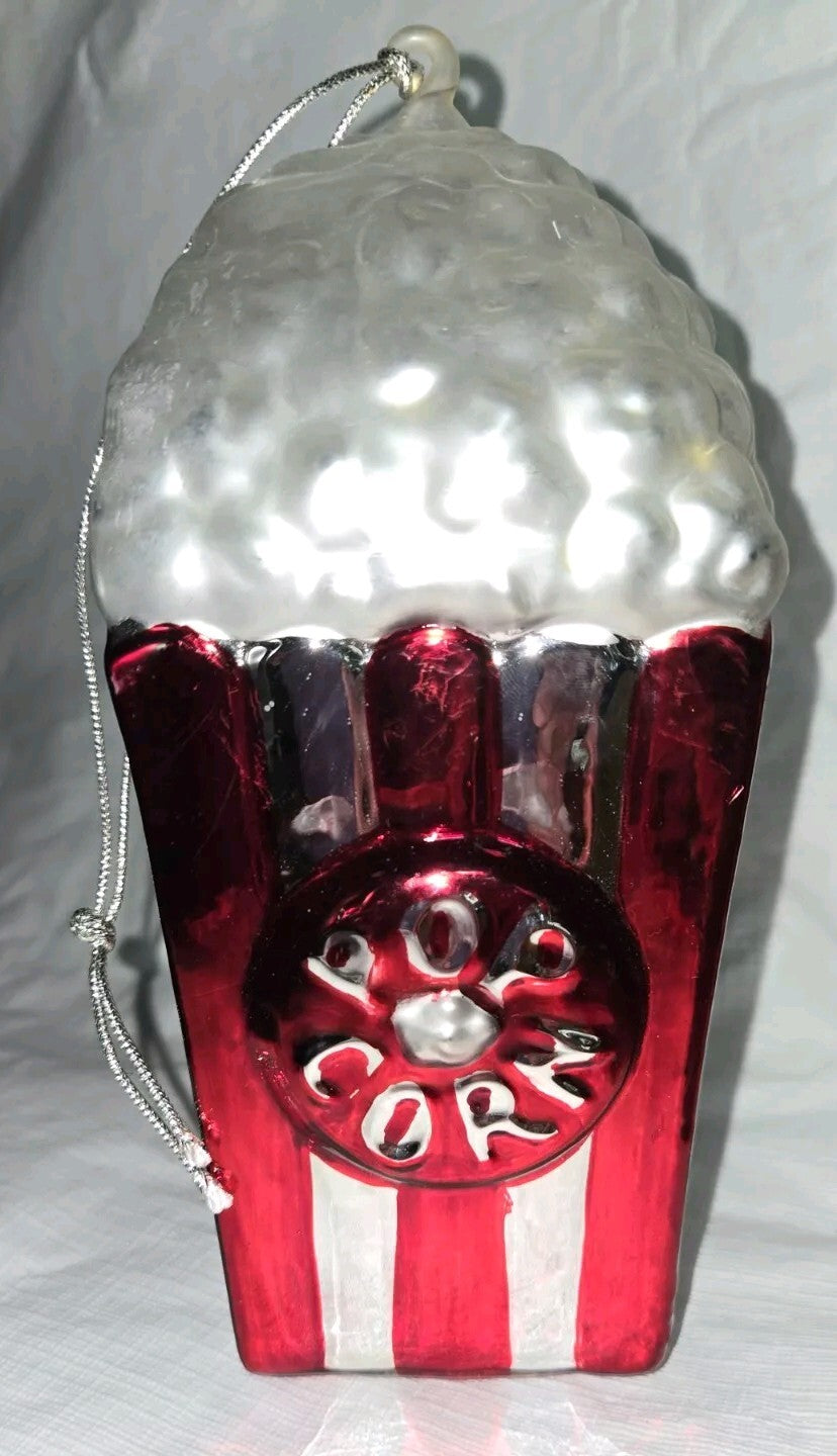 Dept 56 Mercury Glass Popcorn Ornament  #7728-3  7.5"