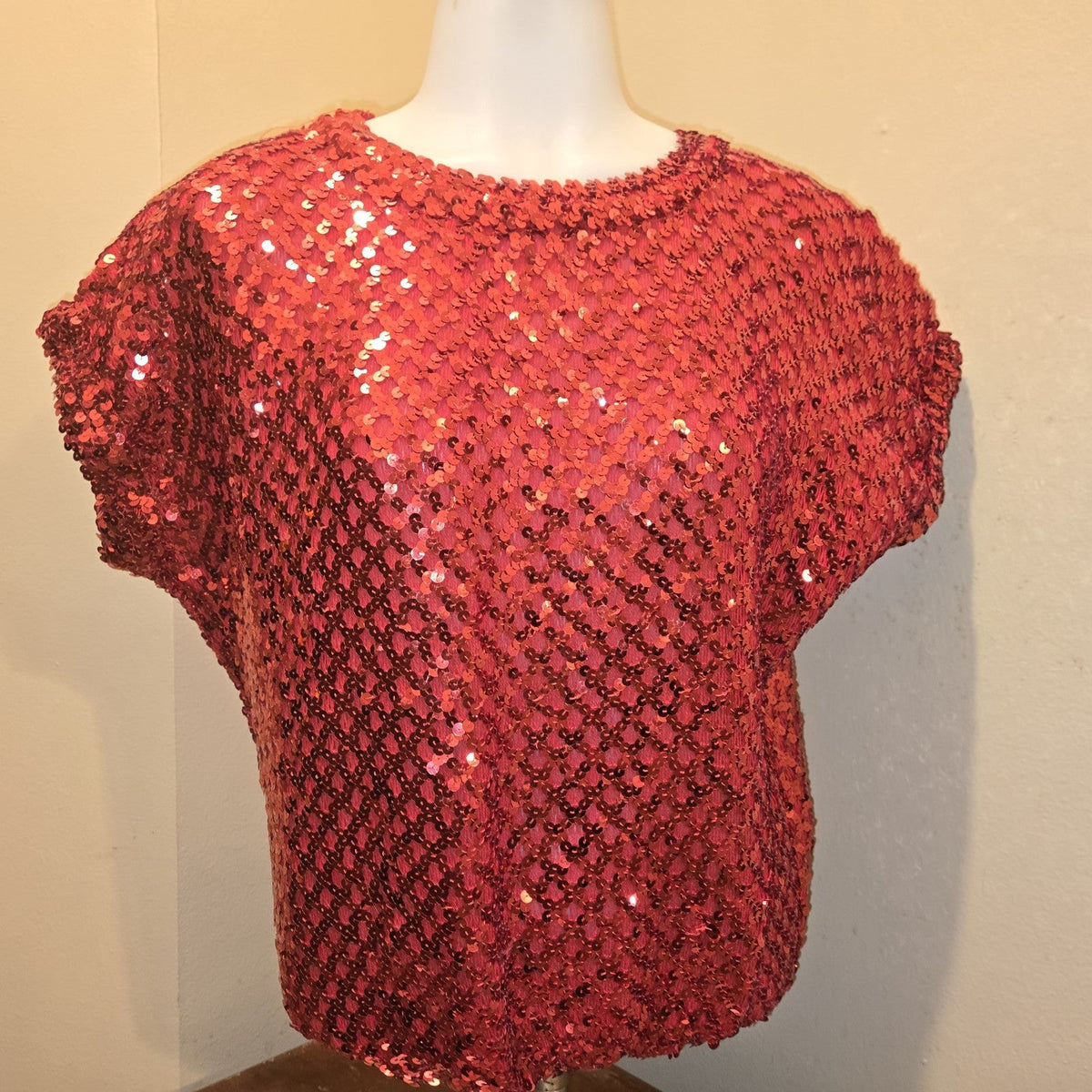 Vintage Red Sequin Disco - Toppettes by A. Brod