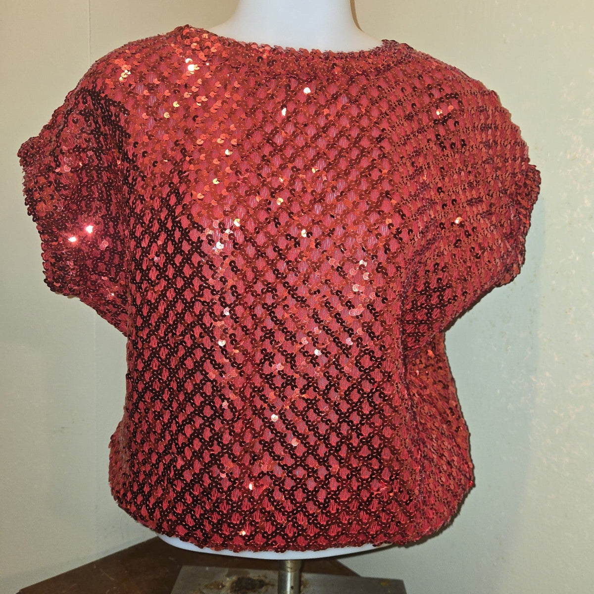 Vintage Red Sequin Disco - Toppettes by A. Brod