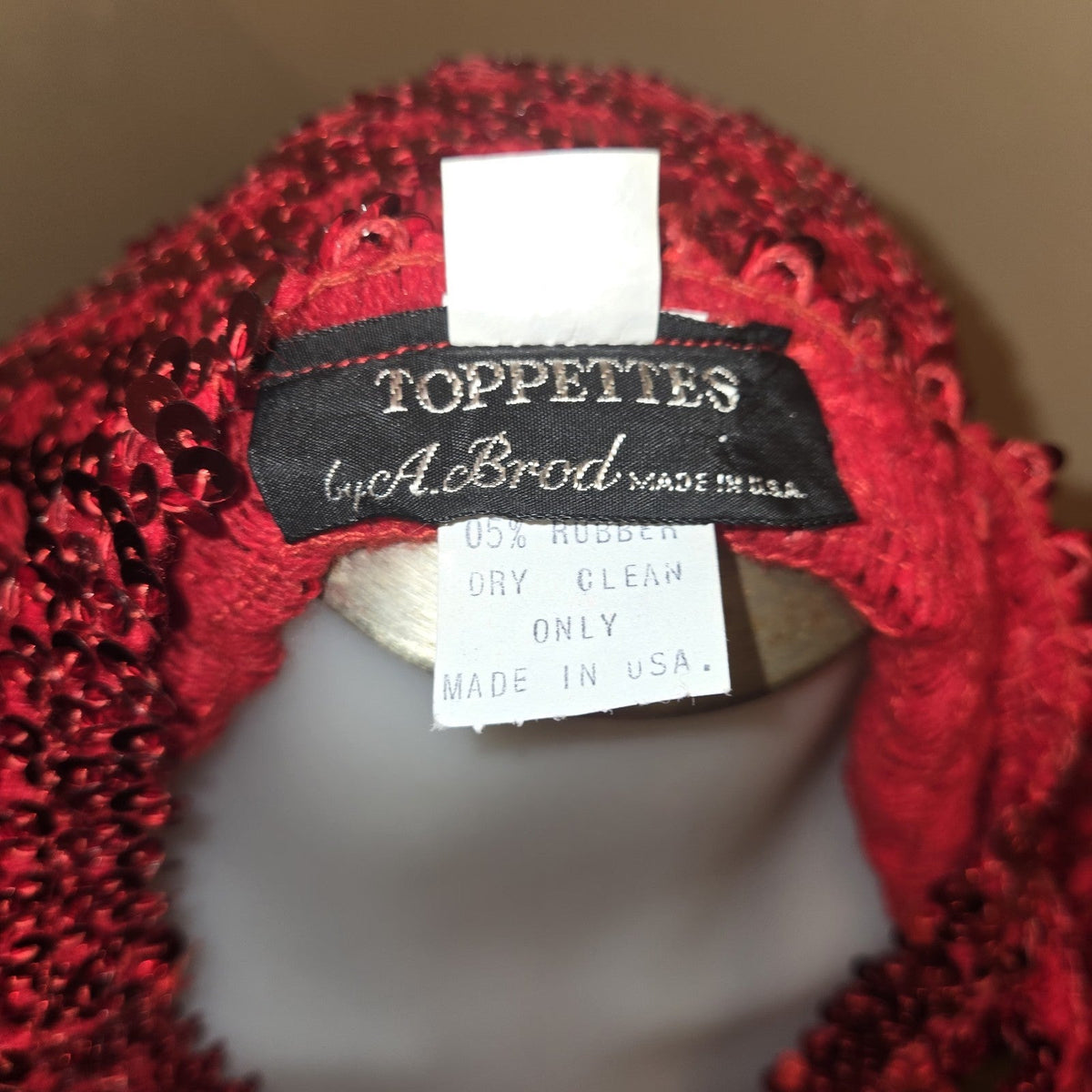 Vintage Red Sequin Disco - Toppettes by A. Brod
