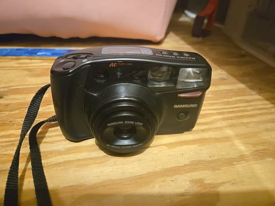 Samsung AF Zoom 105S Point & Shoot 35mm 90s Y2K Film Camera Tested Working*
