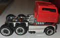 2013 Mattel HOT WHEELS Semi Mac Truck Rig Dog Cab Red